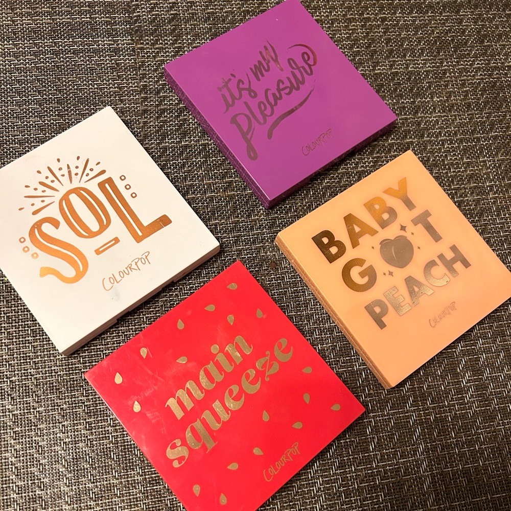 Colourpop Eyeshadow Palette set